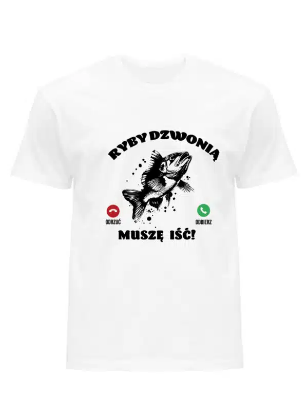 Koszulka Męska Ryby Dzwonią - obrazek 2